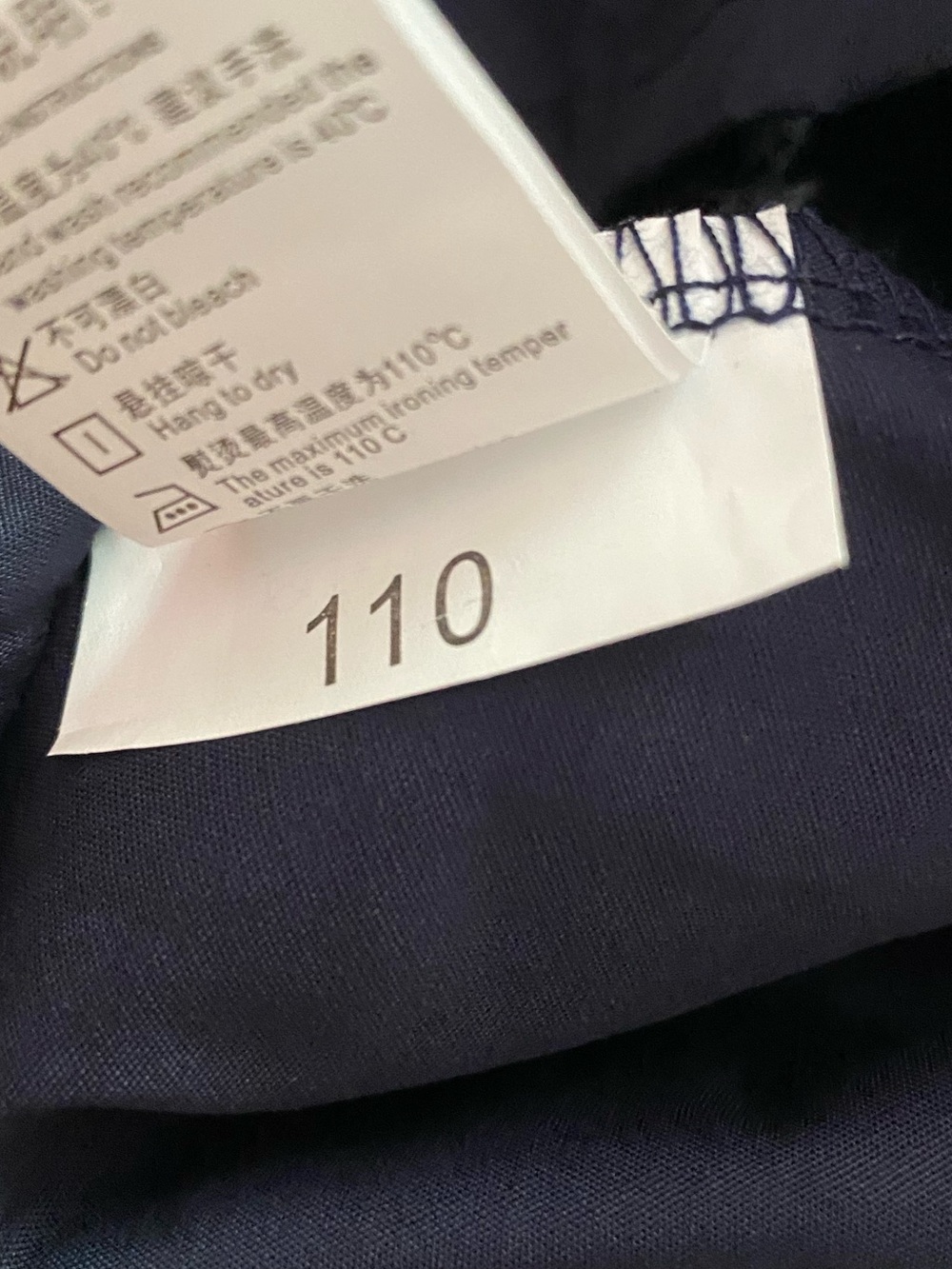 Navy Embroidered Bows Cotton Dress with White Peter Pan Collar NWT Size 4 - Picture 4 of 9